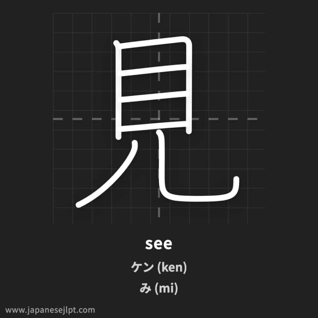 Kanji 見 meaning and readings